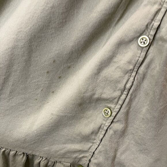 Lauren Conrad Green Sleeveless Button Tiered Dress Lined Womens Size XL Boho - Picture 5 of 11